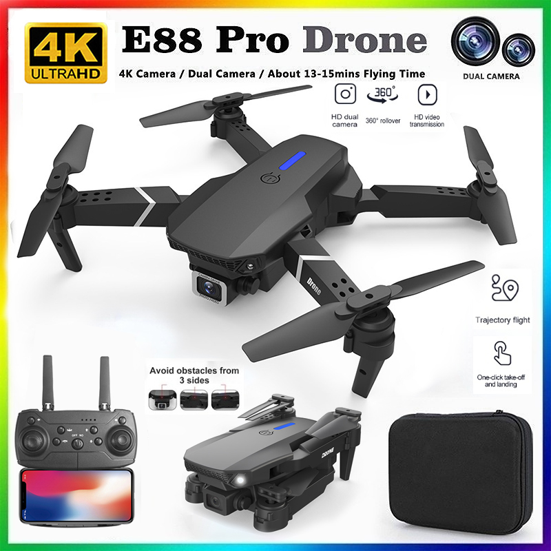 Drone Camera Professional - 2026 NOVO E88 Drone RC Profissional