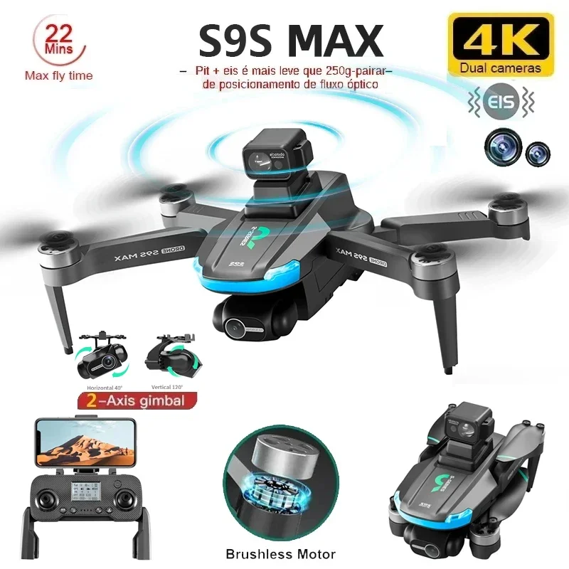 Drone Camera 4K - Novo s9s max mini drone 4k