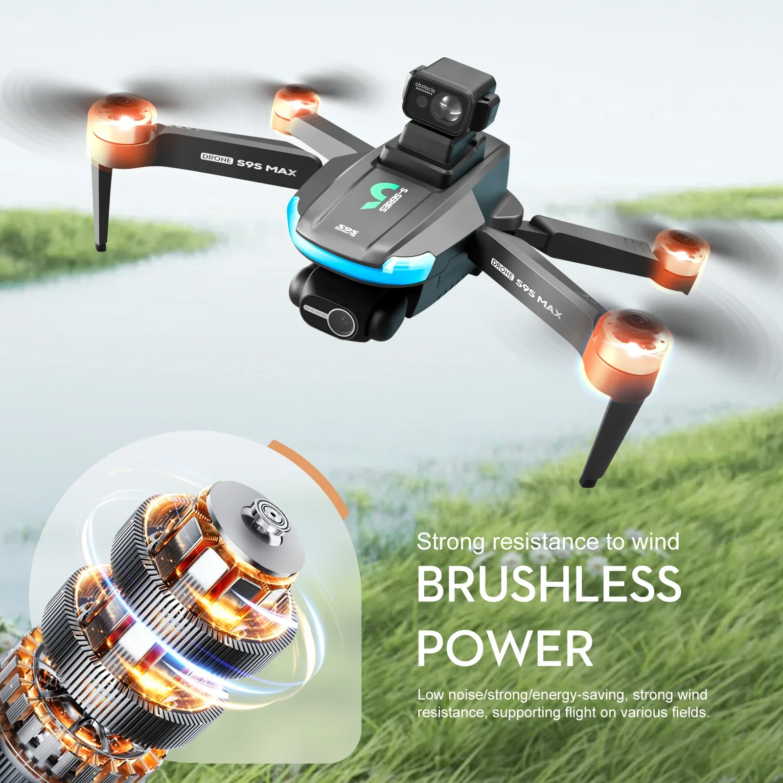 Novo s9s max mini drone 4k 2 e - Drone Camera 4K avaliação e preço