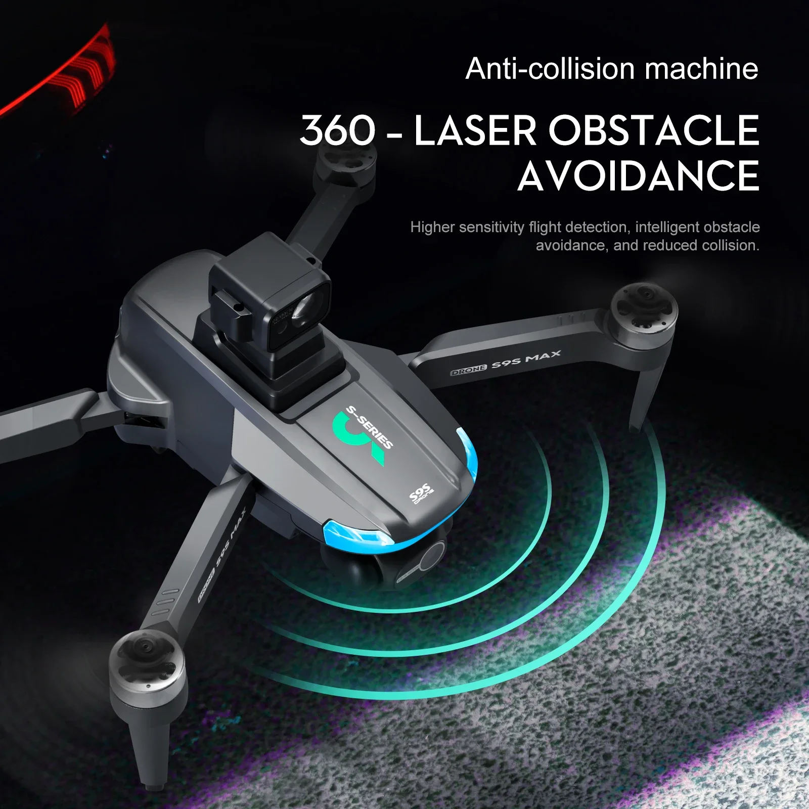 Novo s9s max mini drone 4k 2 e - Drone Camera 4K avaliação e preço