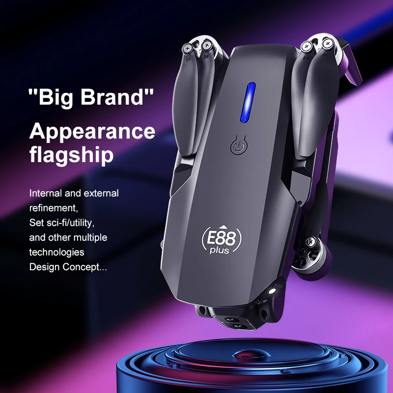 Novo drone quadricóptero E88 P - Drone Camera Hd avaliação e preço
