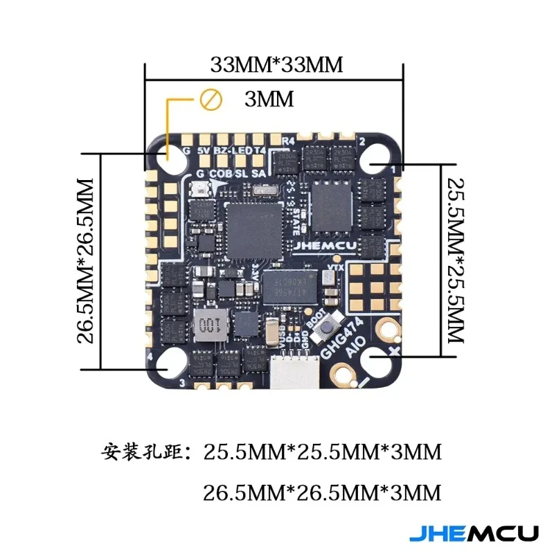 Controlador de Voo JHEMCU GHG4 - Betaflight Fc F4 avaliação e preço