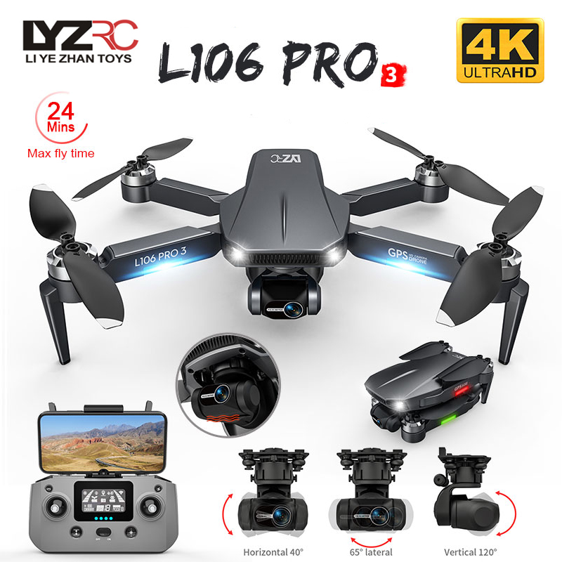 L106 Pro 3 Drone 5G WIFI FPV D - Drone Camera 4K avaliação e preço