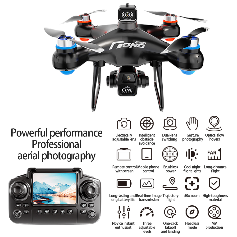 E55 controle de tela ar drone  - Drone Camera 4K avaliação e preço